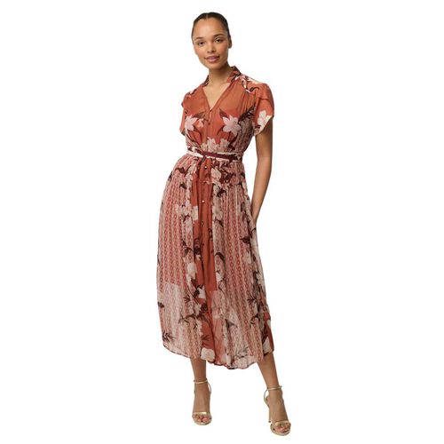 OnceWas Perla Sheer Print Dress